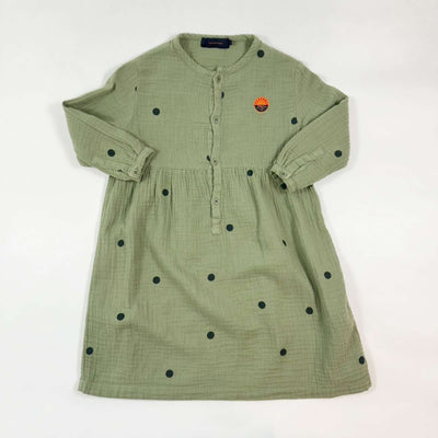 Tinycottons green dot muslin dress 2Y 1