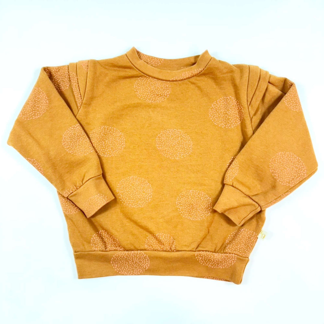 Soft Gallery terracotta Baptiste Shoulder Moondots sweatshirt 3Y 1