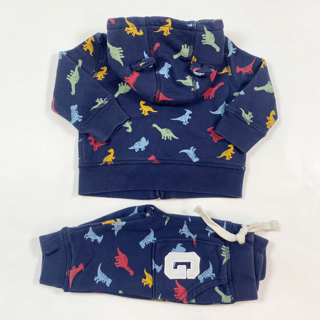 Gap blue dinosaur sweat set 6-12M 2