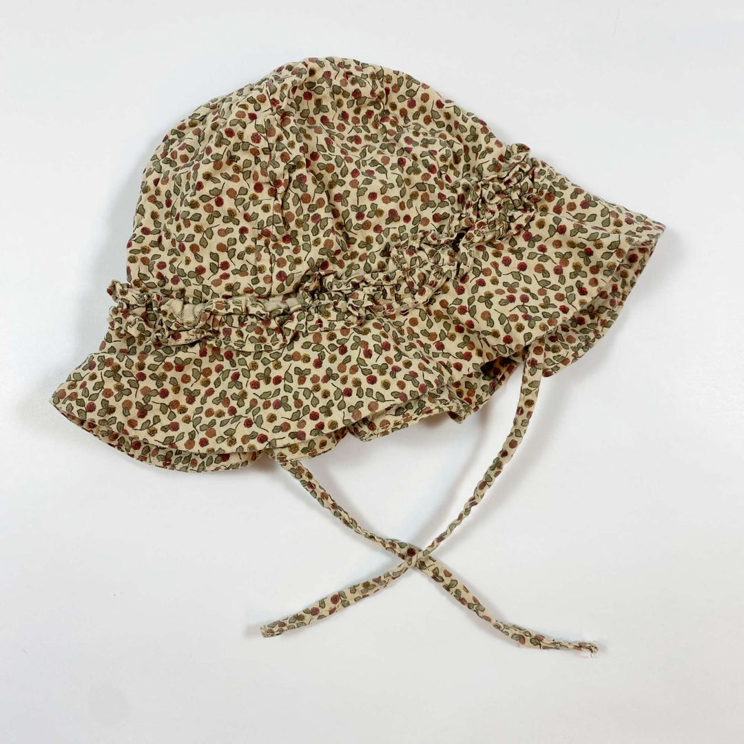 Konges Slojd floral print sun hat 0-3M 1