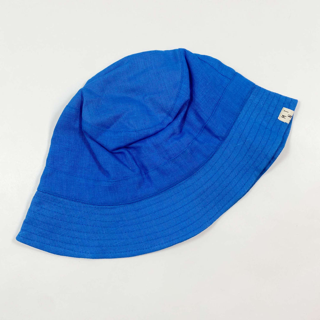 Matona blue linen sun hat Second Season L (55-60) 1