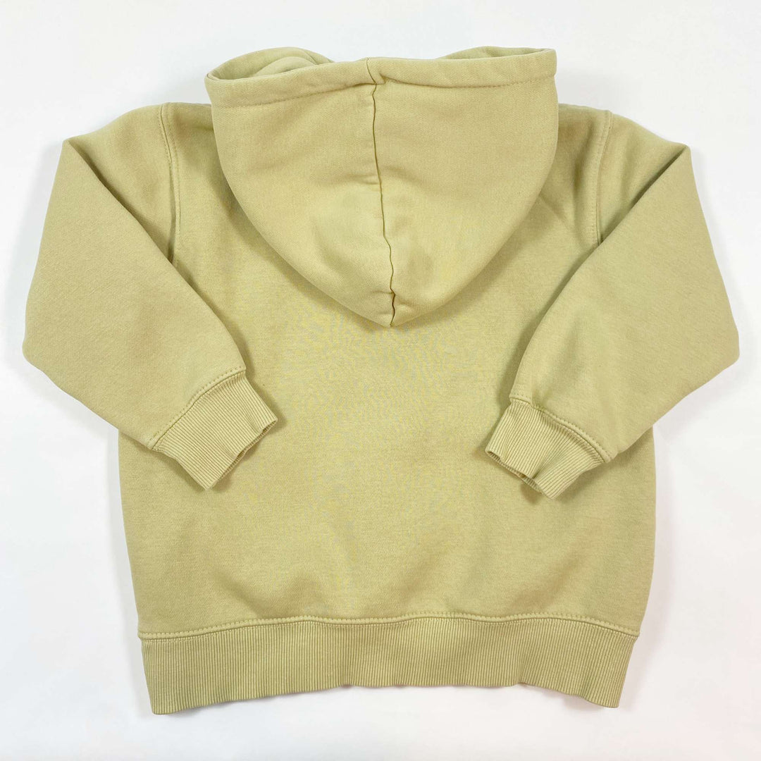 Zara faded yellow hooded sweatshirt 6-7Y/120 2