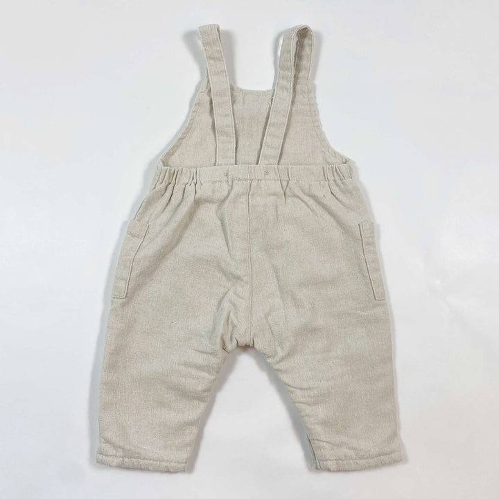 Zara cotton linen blend dungarees 1-3M/62 2