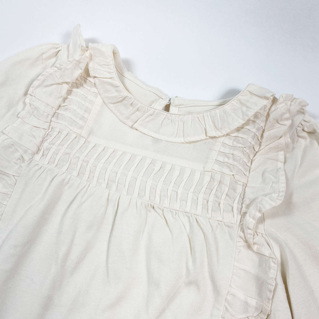 Cyrillus off-white organic cotton blouse 6Y 2