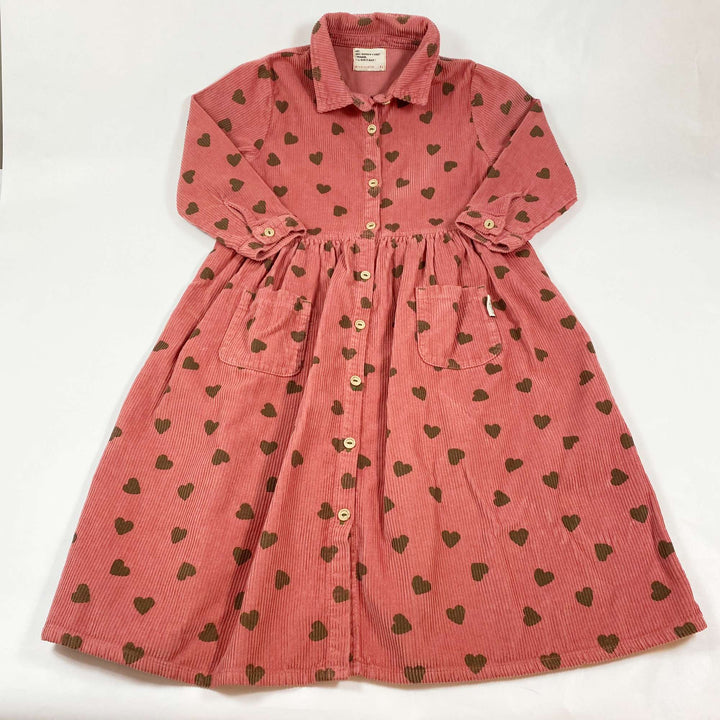 Piupiuchick hearts corduroy dress 8Y 1