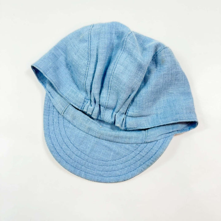 Caribou blue linen cap Petit (45-49cm) 2