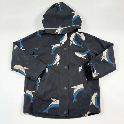 Töastie black whale fleece lined rainjacket 7-8Y 1