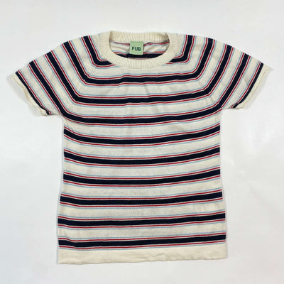 FUB striped organic cotton fine knit t-shirt 5Y/110 1