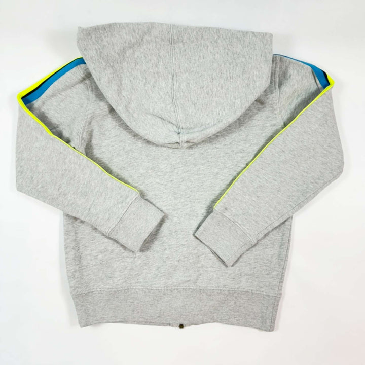AO76 grey melange zip hoodie with neon stripes 10Y 2