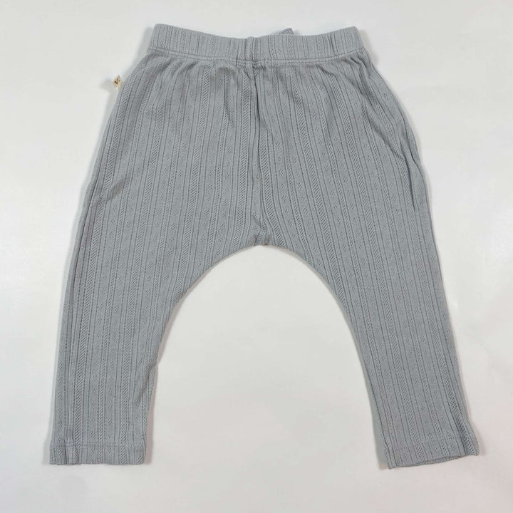 Lil' Atelier grey pointelle trousers 9-12M/80 3
