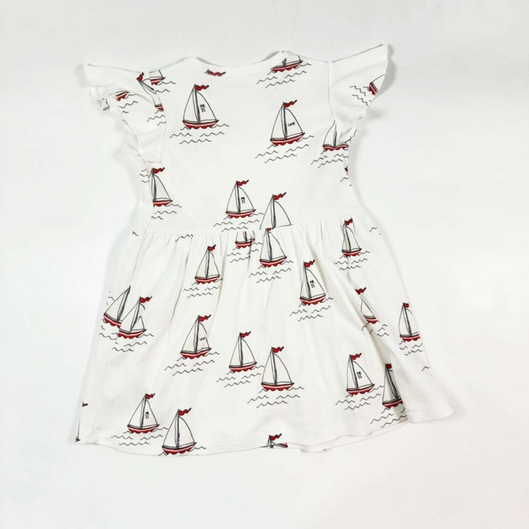 Mini Rodini white sailing boat dress 92/98 2
