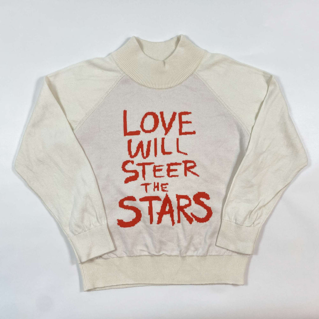 Mini Rodini Love will steer the stars organic knit sweater 104/110 1