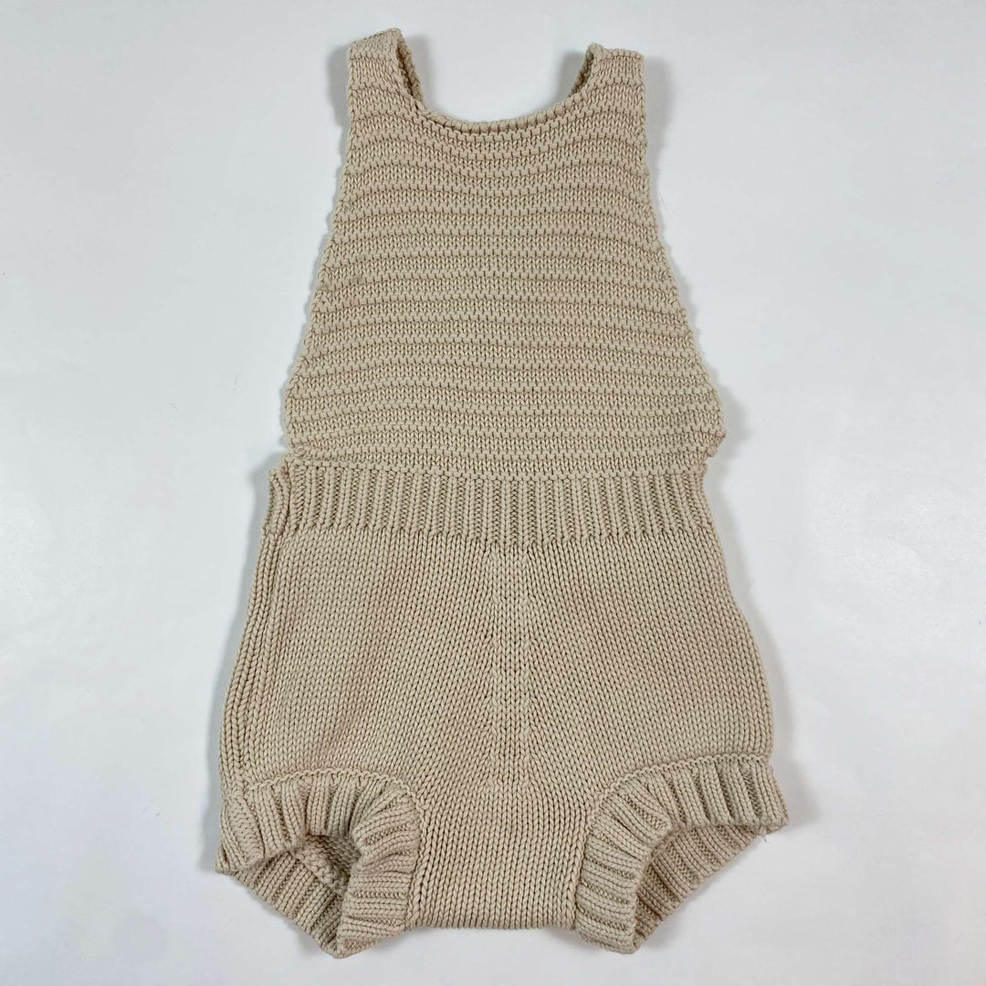 The Simple Folk cream knitted organic cotton romper 18-24M 1