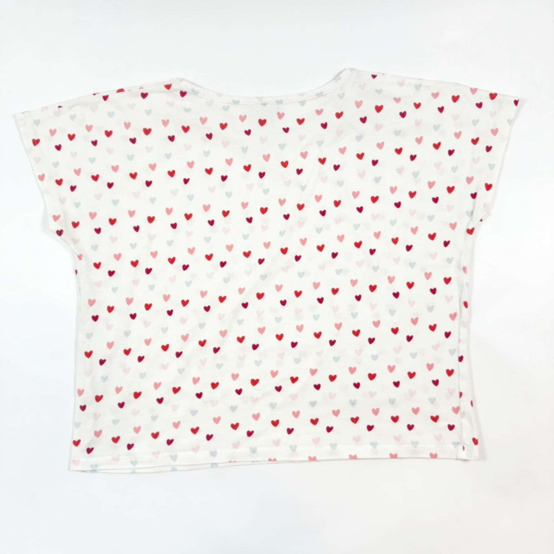 Bonton off-white heart t-shirt 8Y 2