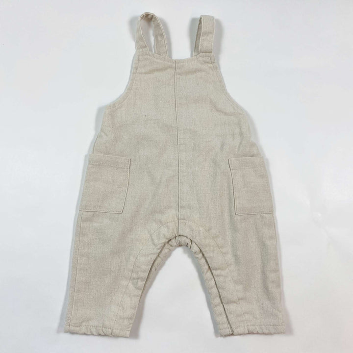 Zara cotton linen blend dungarees 1-3M/62 1