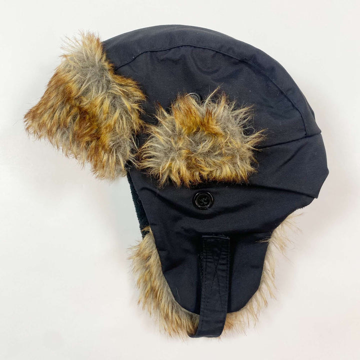 Kuling black fleece lined trapper hat 50 3