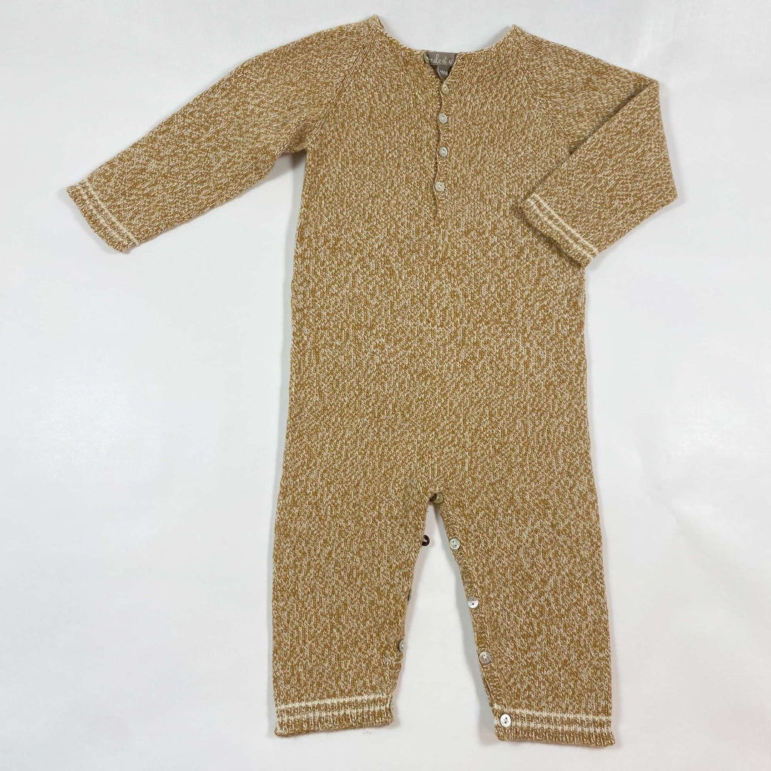 Emile et Ida melange merino cashmere blend knit jumpsuit 18M 1