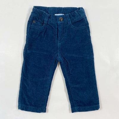 Jacadi dark blue cord trousers 12M/74 1