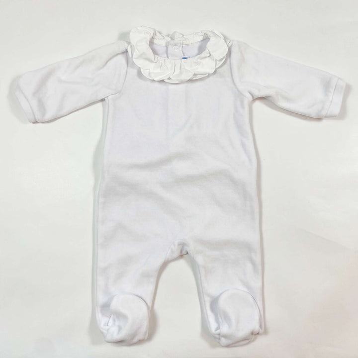 Jacadi pale grey velvet pyjama 3M/60 1