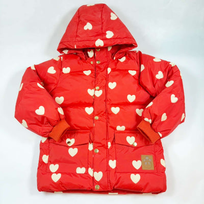 Mini Rodini red heart padded coat 8-9Y 1