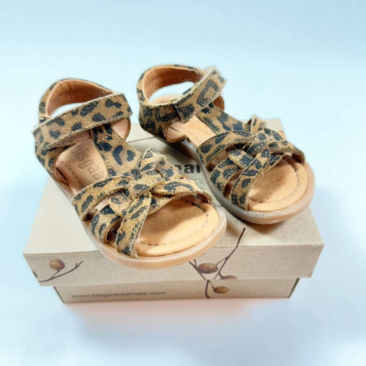 Bisgaard brown leopard suede sandals 25 3