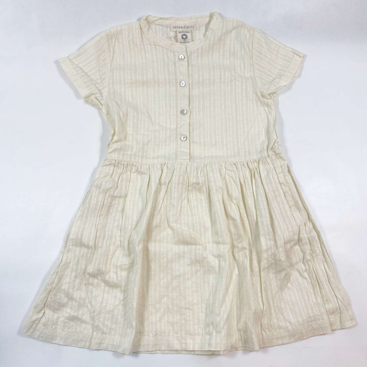 Serendipity Organics offwhite short-sleeved dress 7Y/122 1