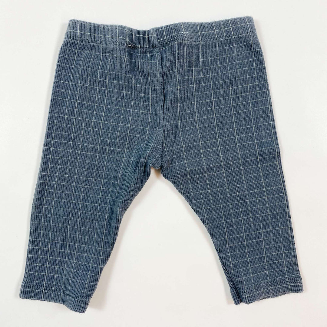 Zara grey check rib baby leggings 3-6M/68 2