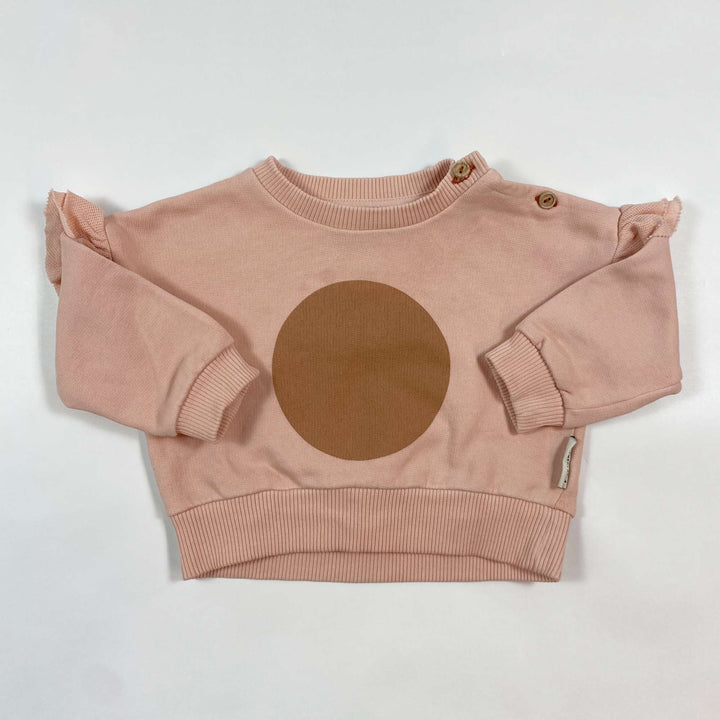 Piupiuchick pink sweatshirt 6M 1