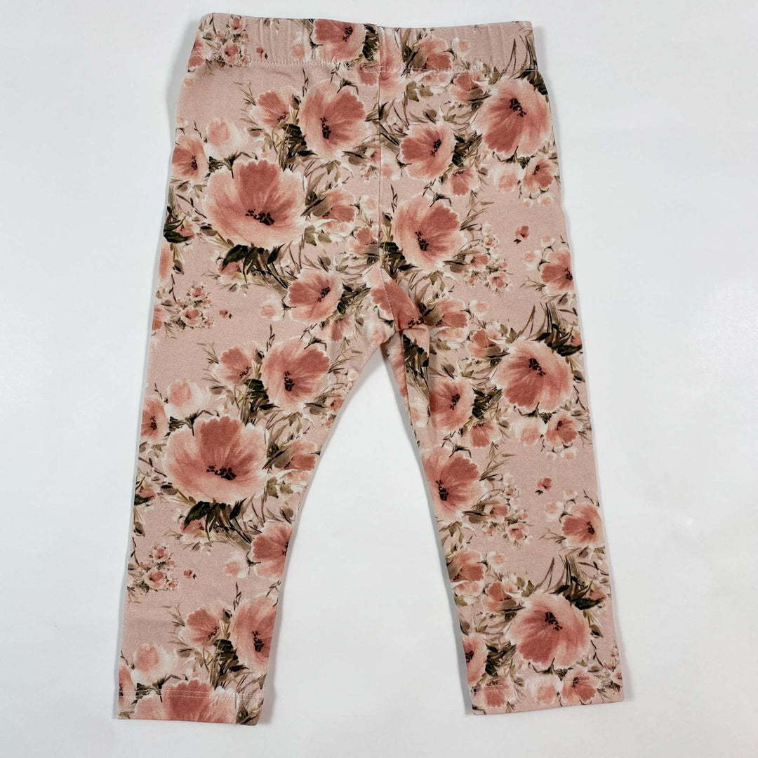 Hey Popinjay! pink floral leggings 68/74 2