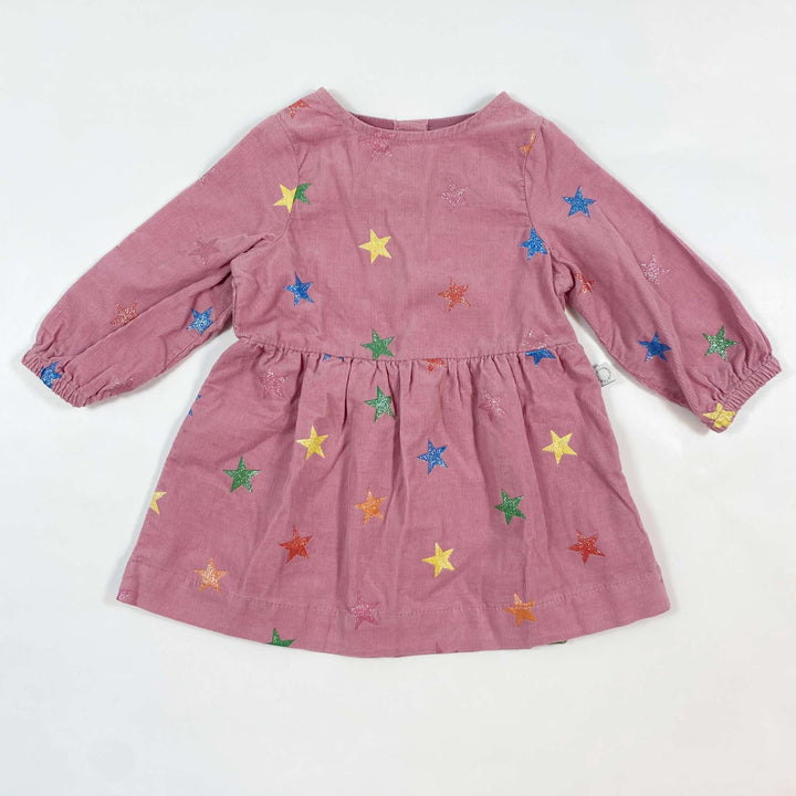 Stella McCartney Kids pink cord glitter star dress 6M 1