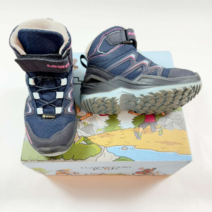 Lowa navy/berry Maddox Warm Gore-Tex hiking boots 25 4