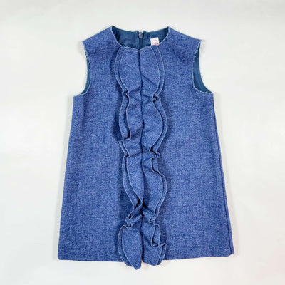 Il Gufo blue sleeveless wool-mix dress 2Y 1