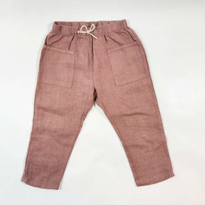 Play Up berry linen pants 18M 1