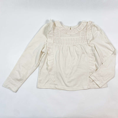 Cyrillus off-white organic cotton blouse 6Y 1