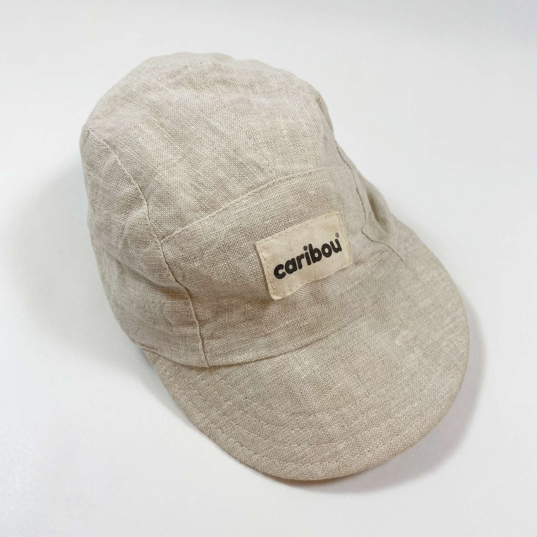 Caribou pale sand linen cap MOYEN/4-18M 1