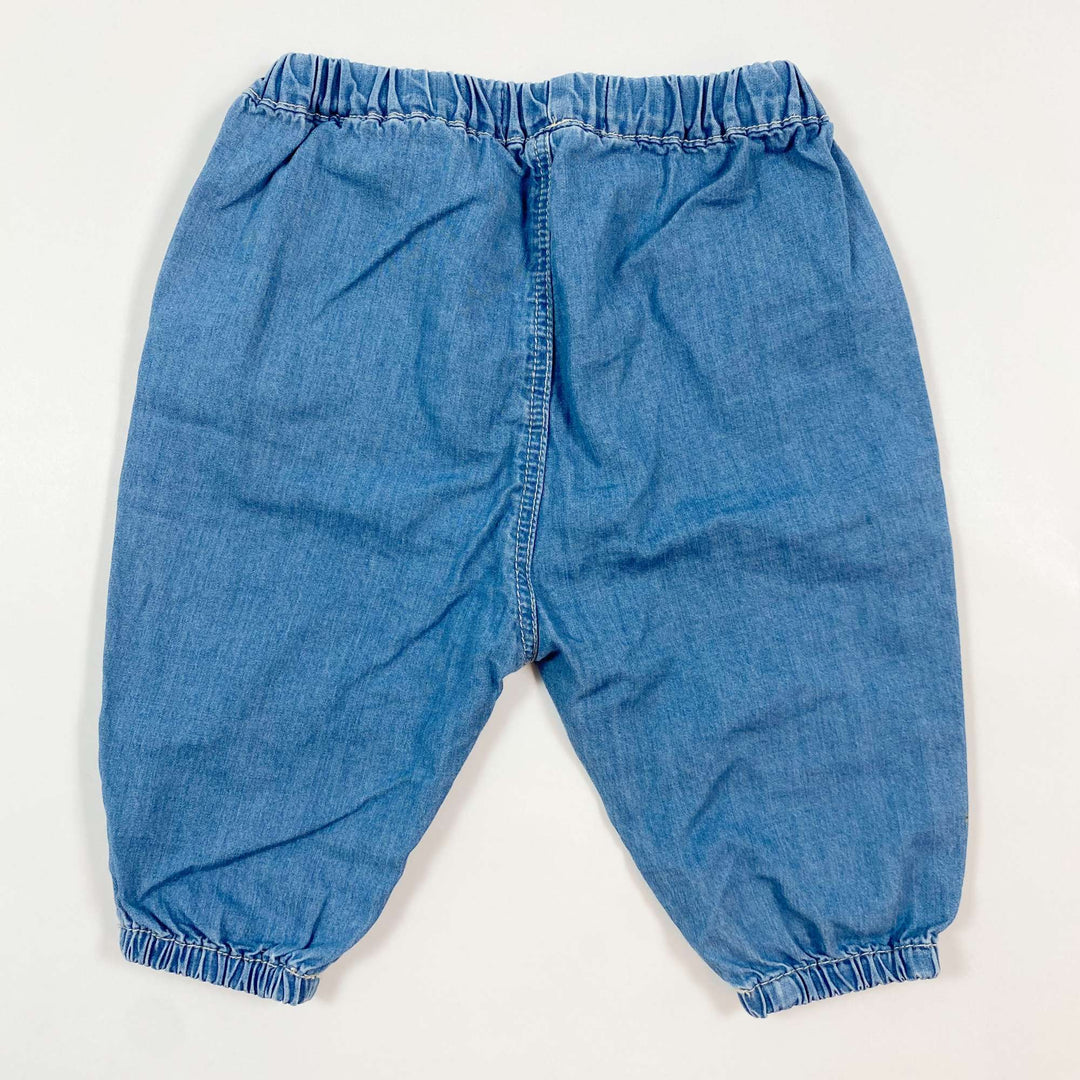 Zara blue light denim baby pants 1-3M/62 2