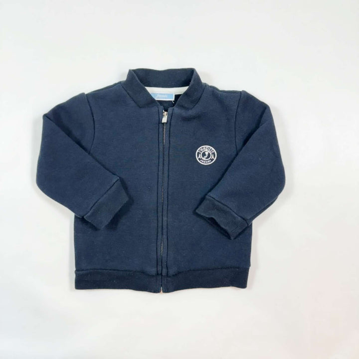 Jacadi navy zip sweat jacke 12m 1