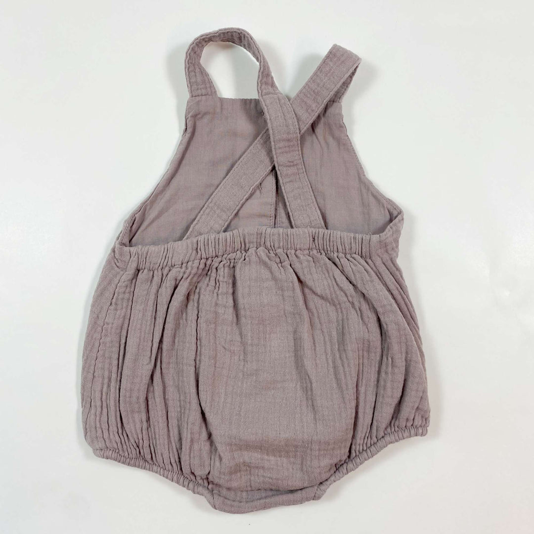 H&M pale purple organic cotton romper 68/6M 2