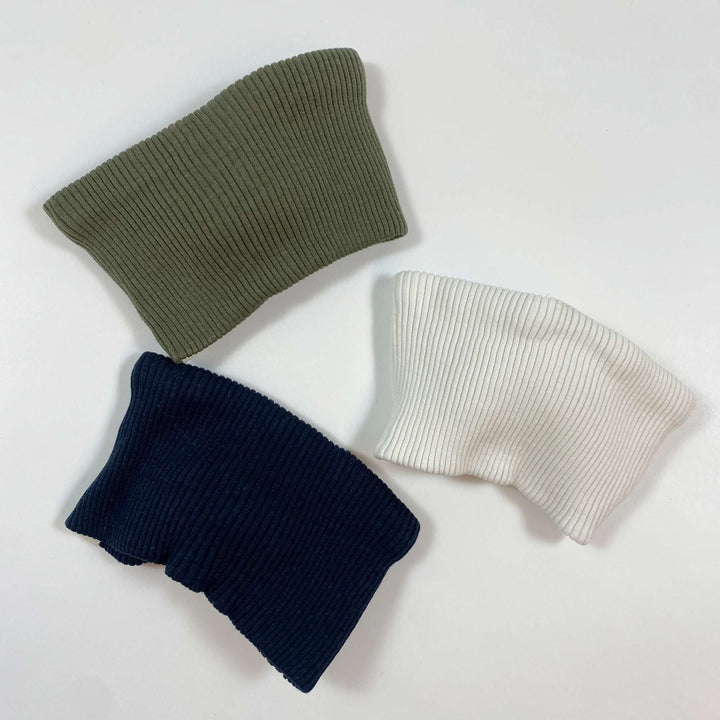 Minimalisma khaki silk blend rib headband Newborn 2