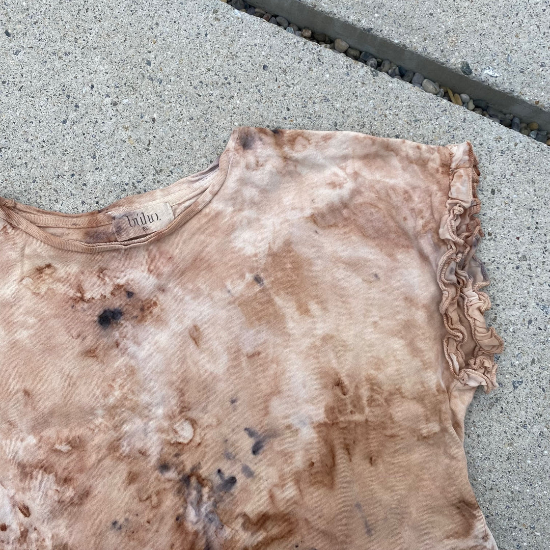 Búho X Studio Kabo naturally dyed t-shirt 6Y 2