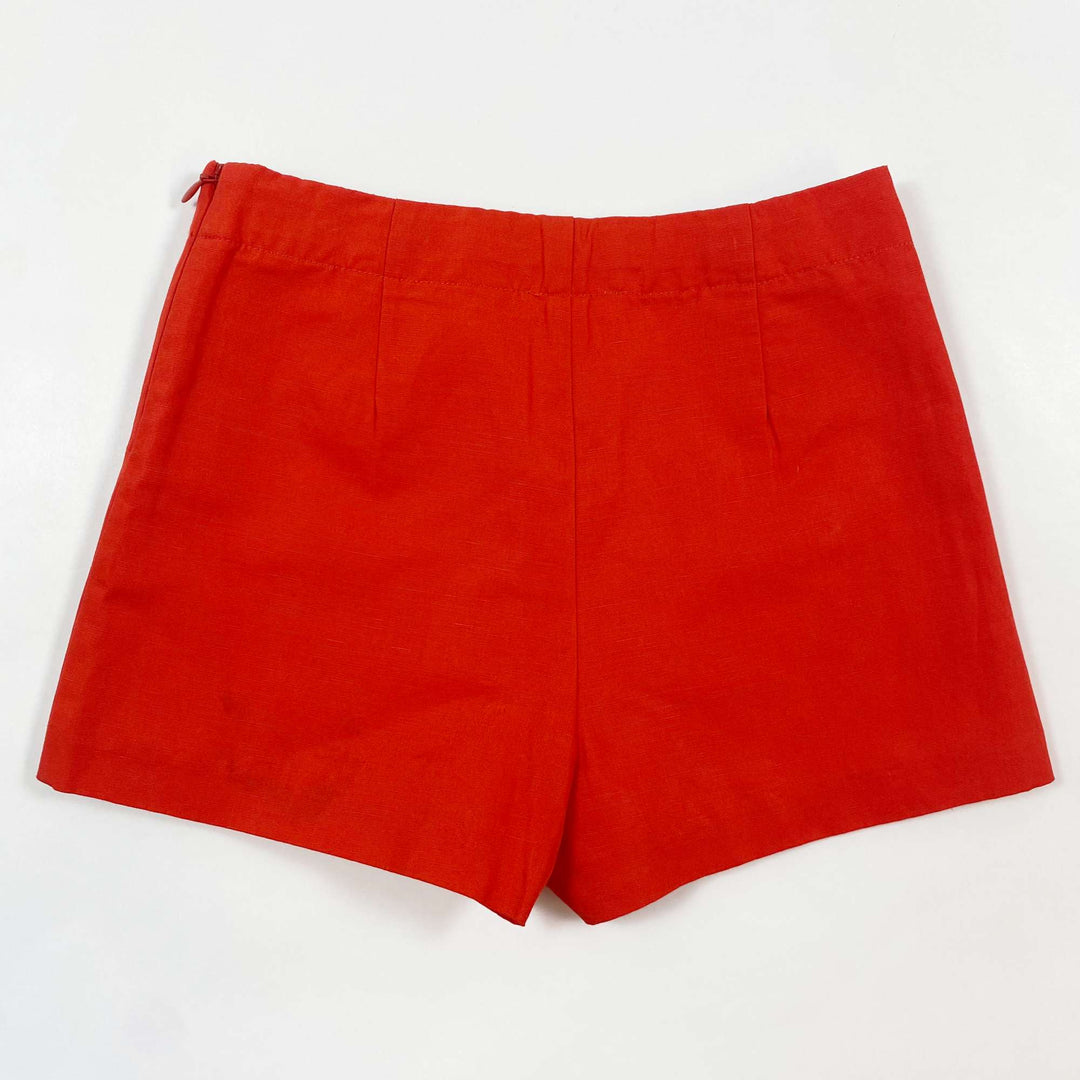 Jacadi red linen blend shorts 5Y/110 2