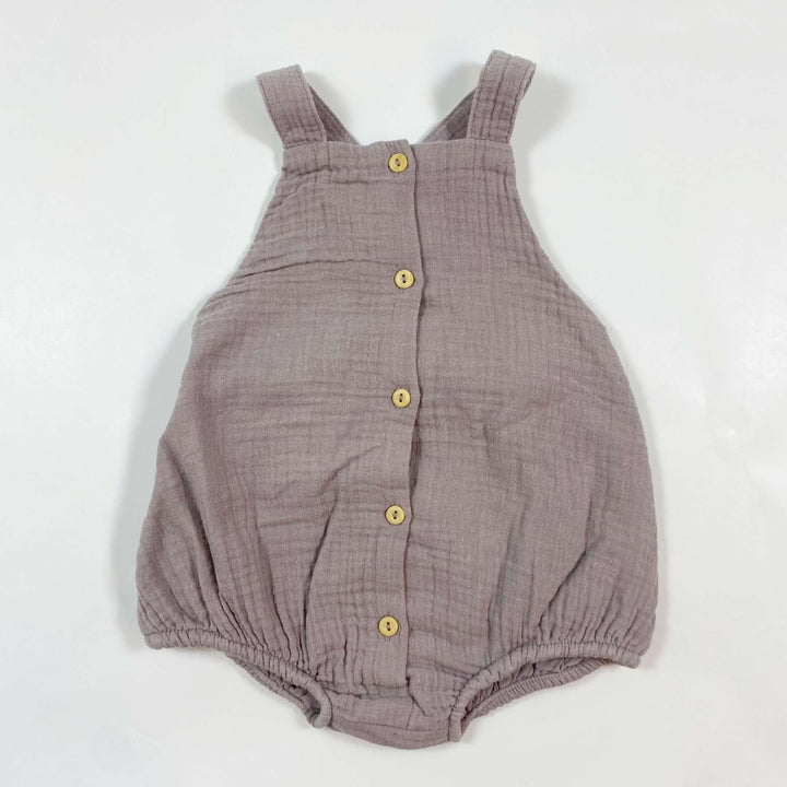 H&M pale purple organic cotton romper 68/6M 1