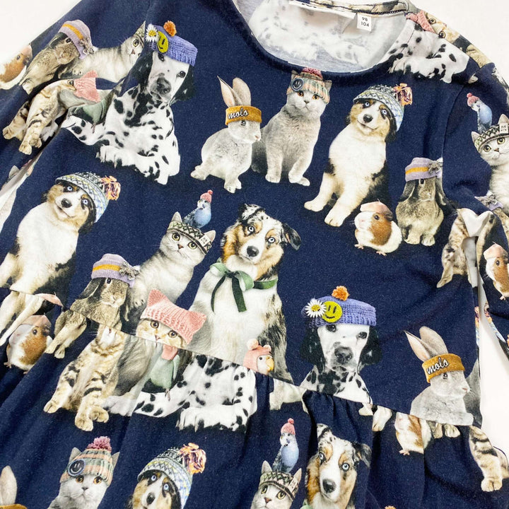 Molo dog print skater dress 98/104 2
