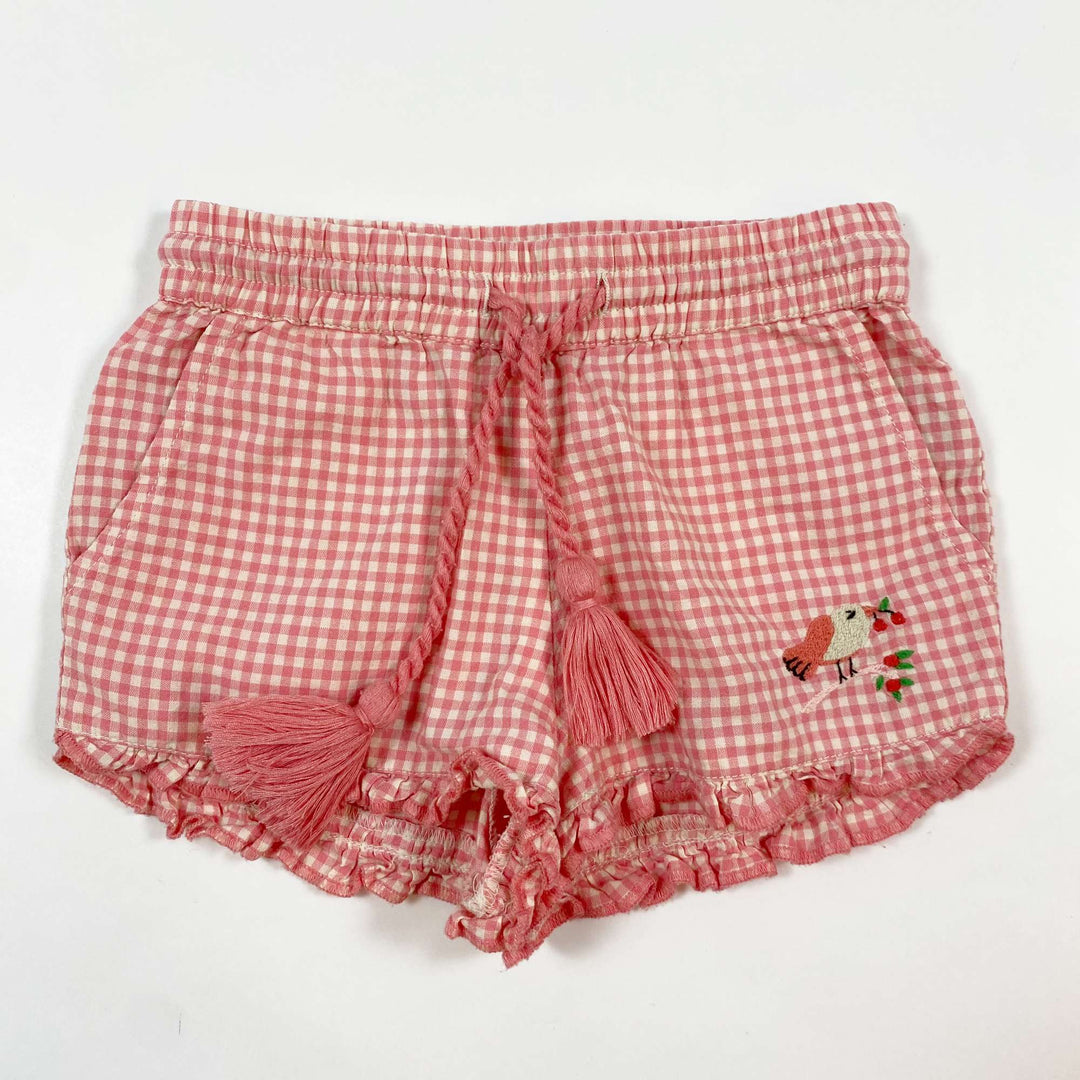 Emile et Ida pink vichy shorts 2Y 1