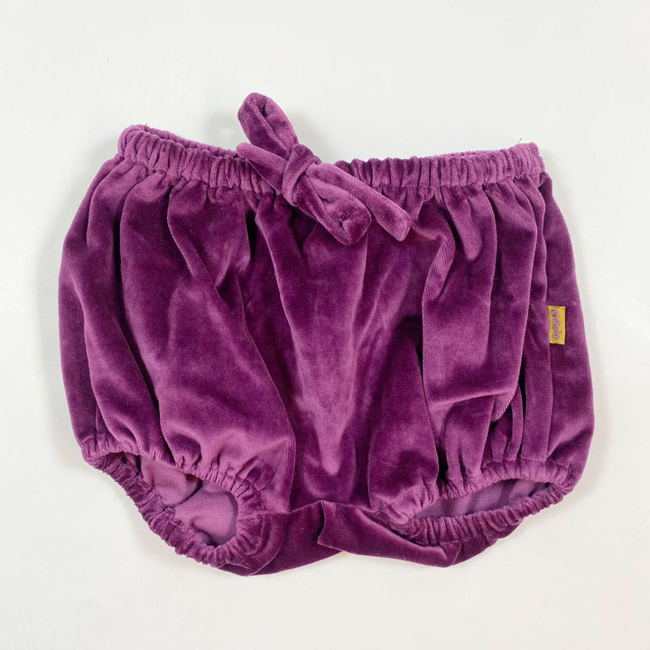 EnSoie purple velvet bloomers one size/3-12M 1