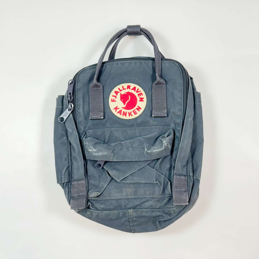 Fjällräven anthracite mini backpack 15x21x8cm 1