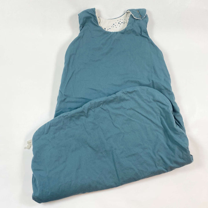 Fabelab teal reversible organic cotton sleeping bag 90cm 3
