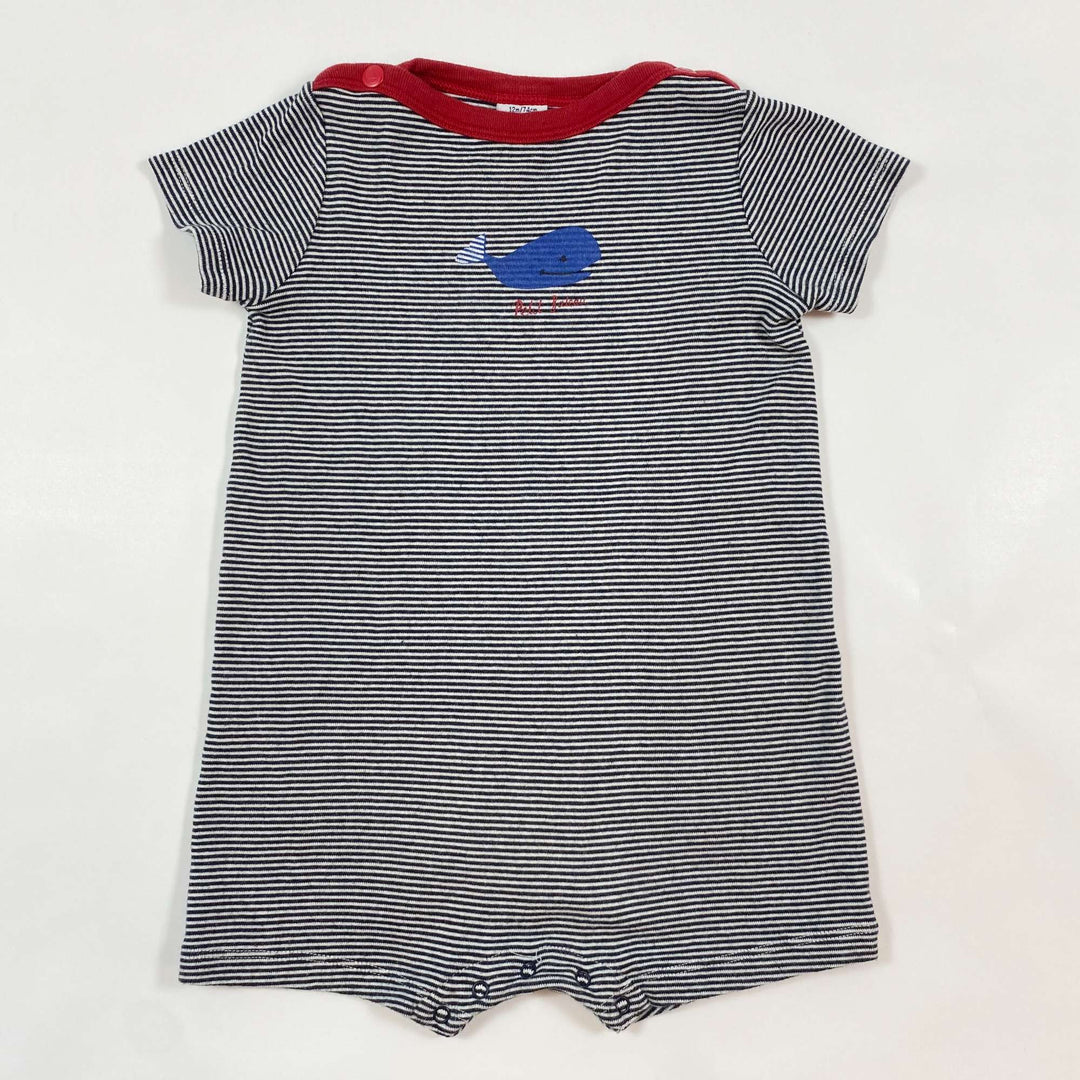 Petit Bateau striped short sleepsuit 12M/74 1