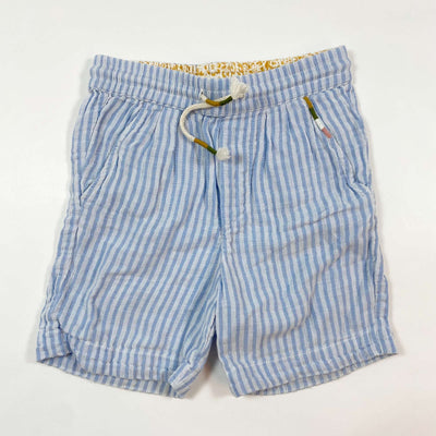 Louise Misha blue striped linen shorts 4Y 1