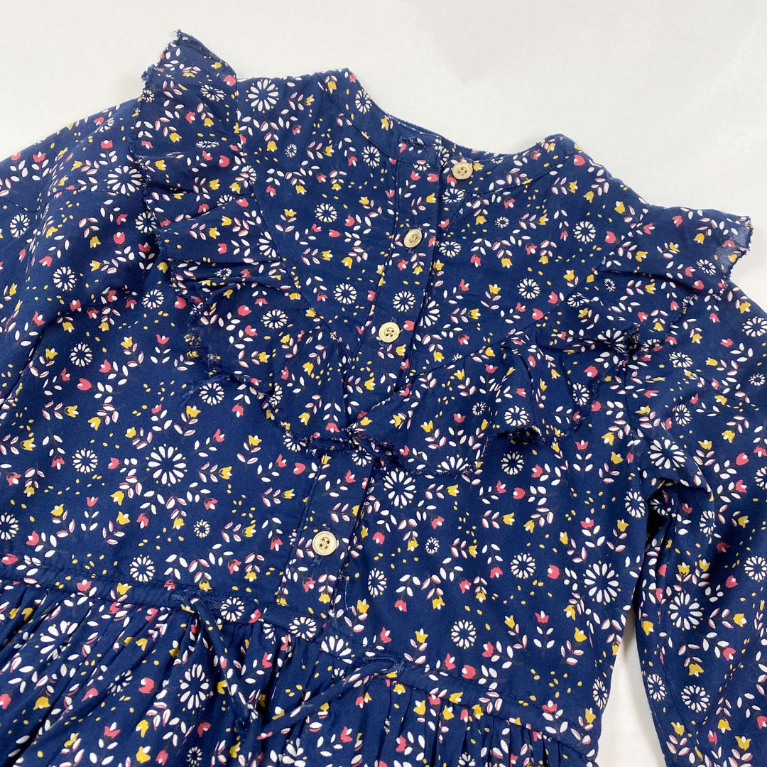 Simple Kids midnight blue floral print dress 3Y 2